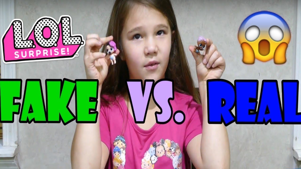 Fake LOL Dolls vs. Real LOL Dolls! Lil Sisters - YouTube