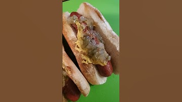 Mustard and Relish Hot Dogs #shorts #hotdog #hotdogs