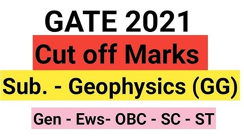 Gate  2021 | cut off Marks Geophysics | GG