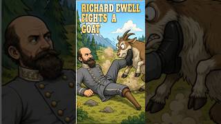 Richard Ewell Fights A Goat #history #civilwar #union #confederate
