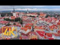 4K Tallinn Aerial View - Best Views of Tallinn from Above - Trip to Estonia