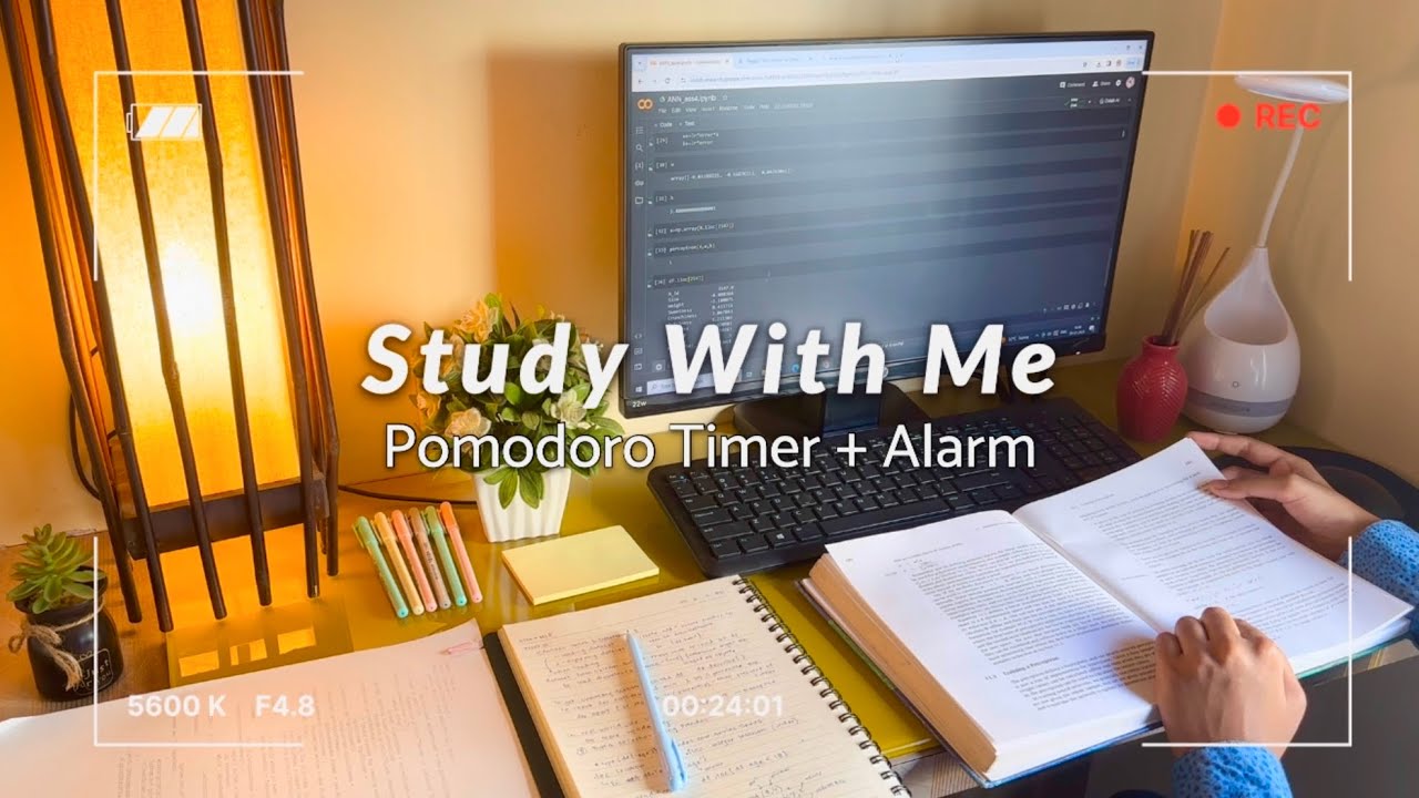 STUDY WITH ME 📚 : 2 HOURS Pomodoro Session with breaks (50/10)⌛ | No ...