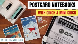 Postcard Notebook with the Cinch and mini Cinch