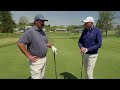 Johnson Wagner tours Aronimink Golf Club's closing holes
