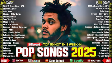The Weeknd, Ed Sheeran, Rihanna, Selena Gomez, Bruno Mars, Maroon 5, Dua Lipa - Billboard Hot 100