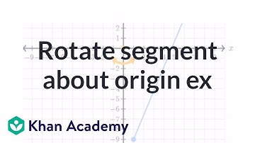 Rotating segment about origin example | Transformations | Geometry | Khan Academy