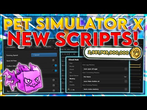 [✏️UPDATE] Pet Simulator X Script GUI Hack | Auto Farm + Enchant | Open All Eggs | *PASTEBIN 2023*