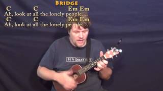 Eleanor Rigby (Beatles) Ukulele Cover Lesson with Chords/Lyrics