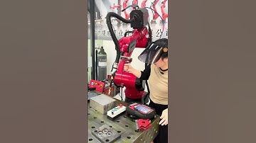 Drag-on welding robot.#industrial #welding #robot #spraying #stamping #machine