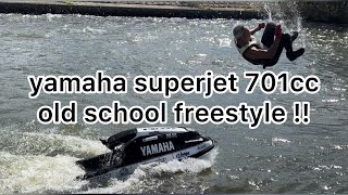 yamaha superjet 701cc oldschool freestyle 北海道前にフリースタイルトレーニングしてみた！