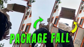 Balcony Package Toss Leads to Flowerpot Fall