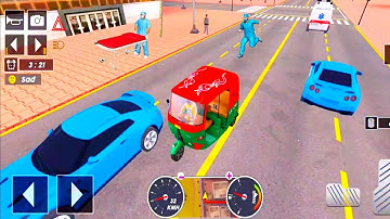 Tuk Tuk auto rickshaw driver 3D game - 244 auto rickshaw driving game - Android iOS Gameplay