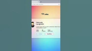 Profile Card Design using HTML & CSS #shorts #short  #html #htmltutorial #codewithharry