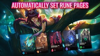 Automatically Set Rune Pages In League of Legends