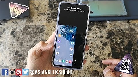 Samsung Galaxy S20+ One Handed Mode