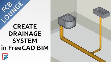 Create Drainage Piping System in FreeCAD BIM