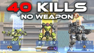 NEW Lacewing - NO WEAPON 40 Kills | Mech Arena screenshot 1