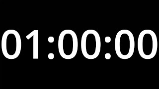 1 HOUR TIMER with alarm - COUNTDOWN Clock Alarm