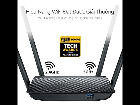 Mở Hộp Router Wifi ASUS RT-AC1300UHP, AC1300 MU-MIMO, 2 băng tần, AiProtection, USB 3.0