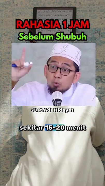Do’a Mu Akan Terkabul Cepat Di Waktu Ini! #ustadzadihidayat #reminder #shorts #fyp