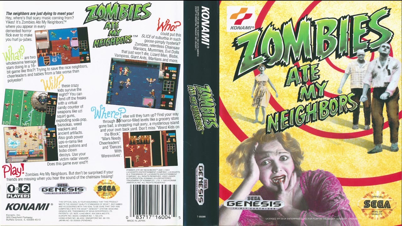 Zombies Ate My Neighbors for the Sega Genesis & Mega Drive OST Original Video Game Soundtrack