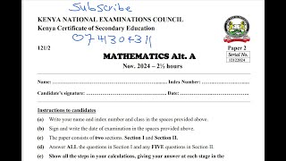 QTN 14 KCSE MATHS PAPER 2 2024 (GRAPHICAL METHODS || LINE OF BEST FIT)