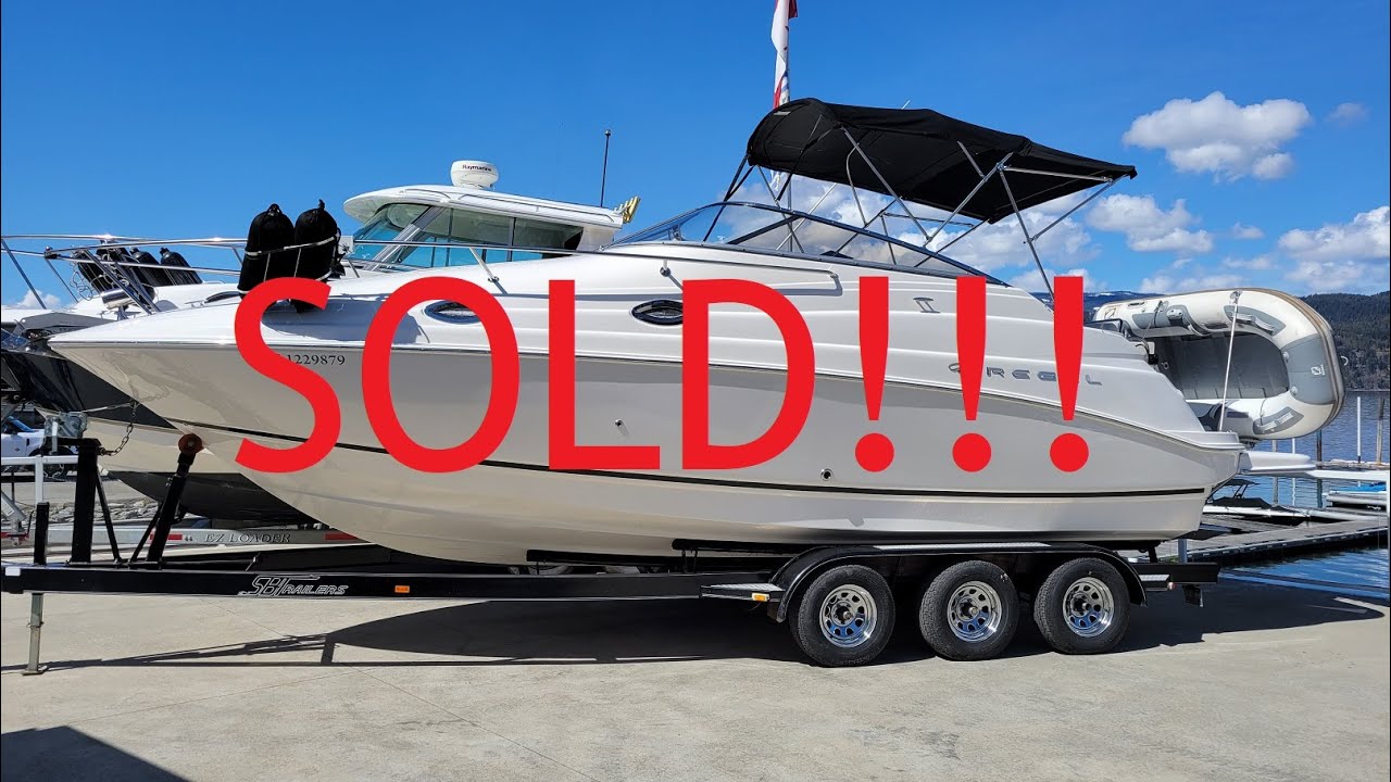SOLD!!!  2005 Regal 2665 - 8.1Gi Volvo Penta Duoprop - triple axle trailer