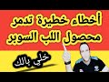أخطاء كبيرة تدمر محصول اللب السوبر وتقلل الإنتاج