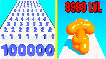Number Master || Tall Man Run 🆚 Hide Ball || Blob Merge 3D || Jelly Run 2048