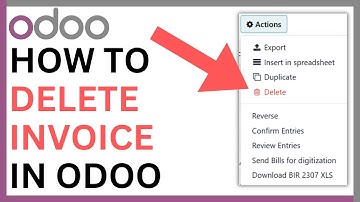 How to Delete Invoice in Odoo [QUICK GUIDE]