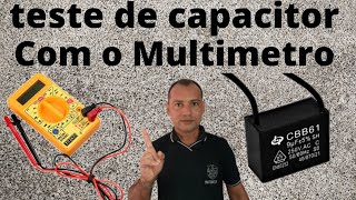 Como testar o capacitor do ventilador com o multimetro?