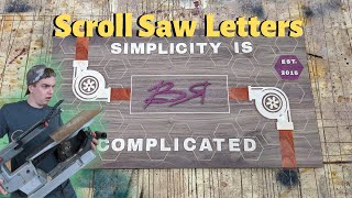 Easy Wood Letters Only Scroll Saw Perfect Results