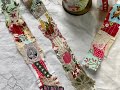 Christmas junk journal making super fast and easy mixed media snippet rolls