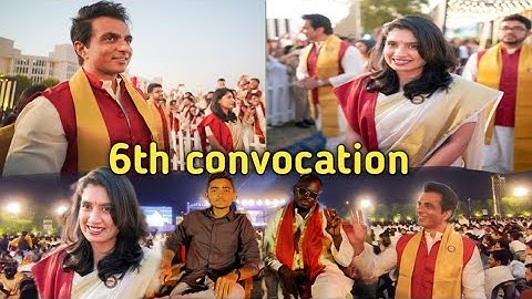 6th Convocation of parul University|| #sonusood  #mithaliraj #adilpatelvlogs