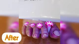 Machine Pedicure Clear Gel Polish