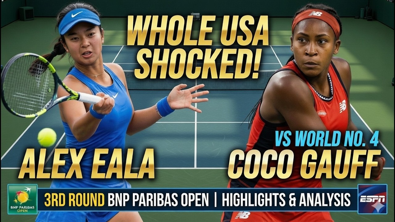 Америка в шоке! Александра Эала против 4-й ракетки мира Коко Гауфф – Эпическое противостояние 3-г...
