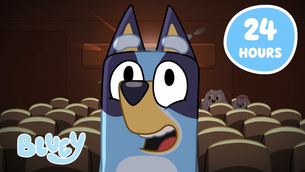🔴LIVE: 24 HOURS+ Bluey Episodes in HD! 💙 | 18 FULL EPISODES | Bluey ...