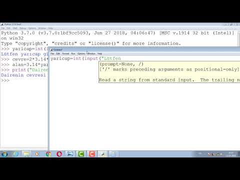 PYTHON ÖĞRENİYORUM 59sondairenincevresi alanı