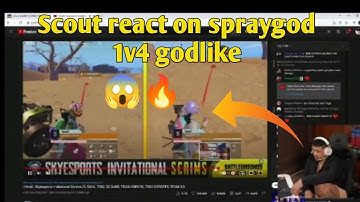 Scout reaction on Spraygod 1v4 godlike🔥SAMSUNG,A3,A5,A6,A7,J2,J5,J7,S5,S6,S7,59,A10,A20,A30