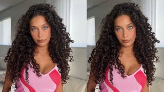 5 minute lazy styling routine for curly hair | EASY! Beginners or advanced