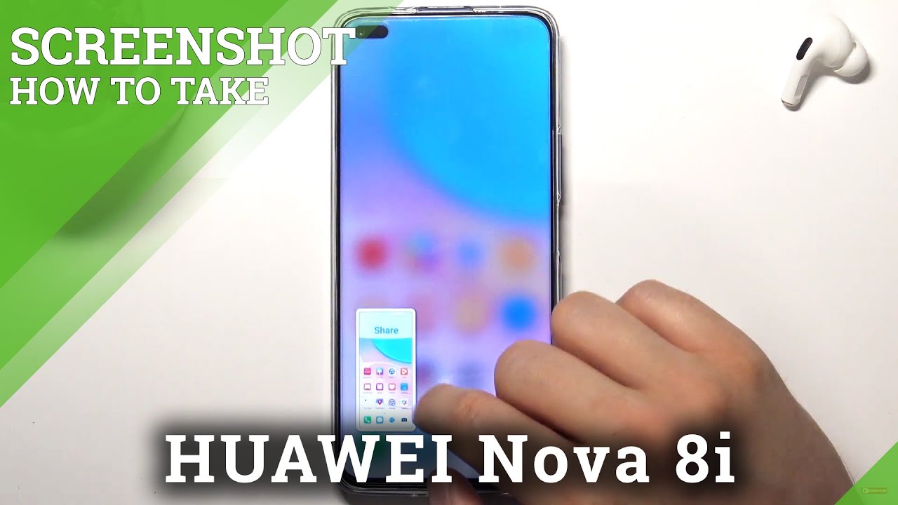 How to Take Screenshot without Buttons in Huawei Nova 8i? Gesture