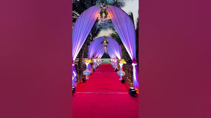 Beautiful Entrance Decor 😬😅 #destinationwedding #wedding #weddingdecorations #outdoorwedding
