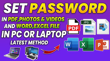 Set Password In PDF,Photos & Videos,Word,excel, PowerPoint file 2023 | Password Protect a File