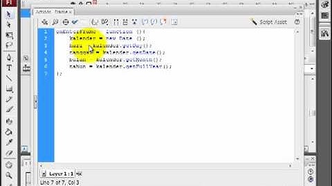 Tips Trik Edukasi - Membuat Kalender dengan Flash Action Script 2.0