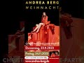 Wer von Euch ist Donnerstag oder Freitag dabei? 🎉 #AndreaBerg #Weihnacht  #ChristmasReleaseParty