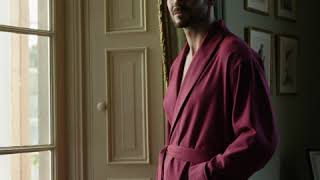 Men's Dressing Gown – Rioja Herringbone