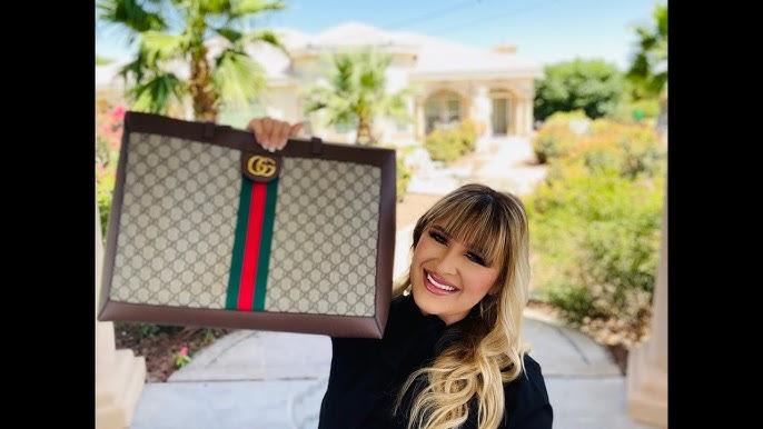 GUCCI TOTE UNBOXING, TRY-ON & LV NEVERFULL COMPARISON