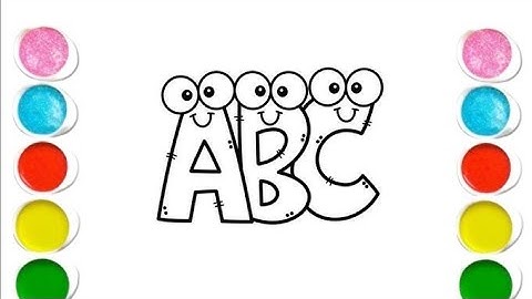 How to draw a alphabet ABC Drawing step By step & Easy Drawing panting and colouring for kids
