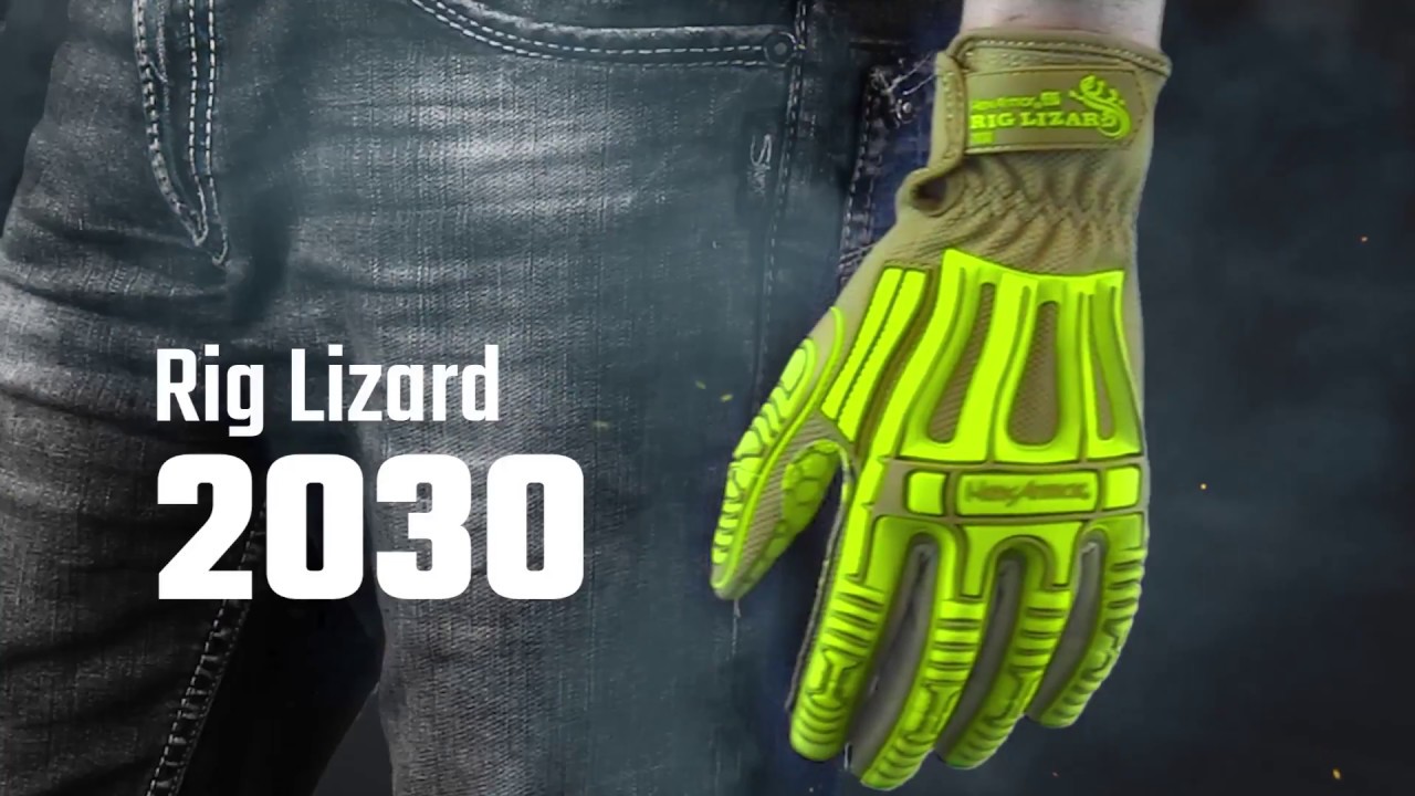 Gants de protection Rig Lizard 2030 Silicone Grip HEXARMOR Cube