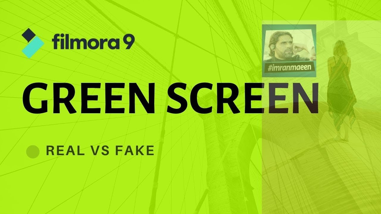 HOW TO MAKE GREEN SCREEN Filmora 9 REMOVE GREEN SCREEN IN 1 MINUTE